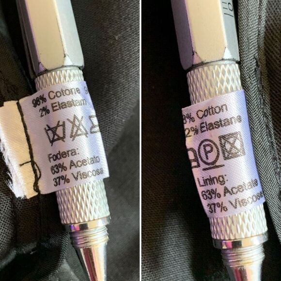 Luisa Spagnoli Signature Cotton‎ Blend Snap Blazer Black Size 44/S - Picture 9 of 12